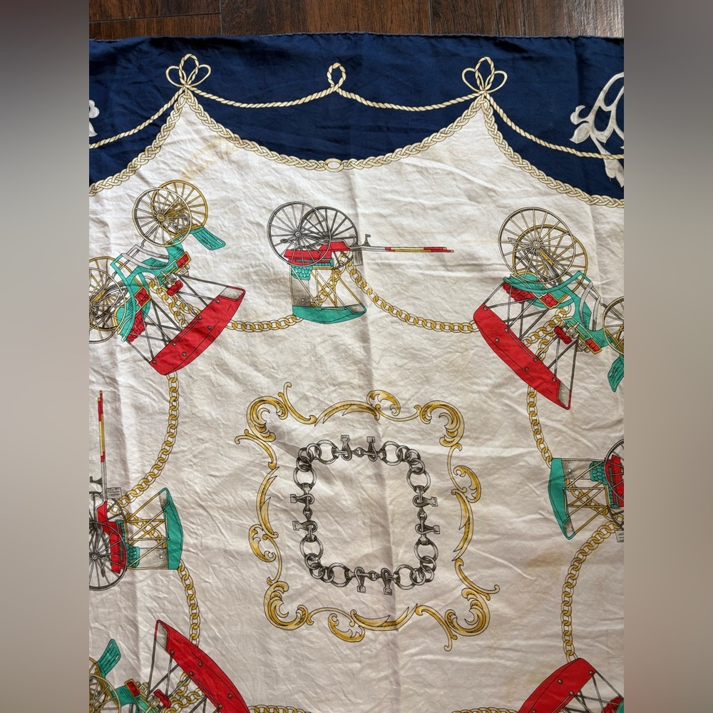 CELEINE Vintage Silk Scarf - Picture 6 of 13